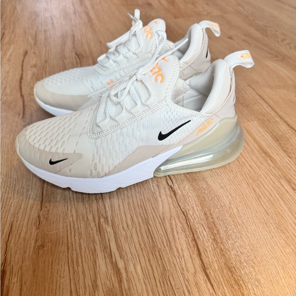 Nike Air Max 270 Cream and Black Sneakers - Picture 3 of 6